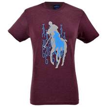 PLAYERA CUELLO REDONDO ESTAMPADO HPC POLO 8 - Burdeos - Ver 1