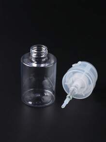 100ml透明泵式分裝瓶,適用於液體uv凝膠指甲美容清潔護理品分裝瓶和卸甲水瓶 - 無色 - 查看 5