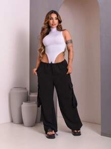 Women Bodysuits - 白色 - 查看 3