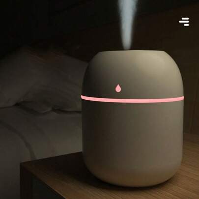 قطعة واحدة من مرطب الهواء بتصميم قطرة الماء الأبيض، مرطب هواء صغير بتقنية الموجات فوق الصوتية متصل بمنفذ USB، جهاز تنقية الهواء والنشر والإنارة الليلية لأجهزة التخلص من الروائح المنزلية والسيارات، ضباب بالإضاءة الليدية، ديكور منزلي