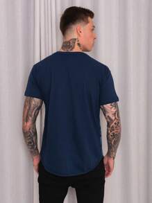 Men T-Shirts - 藏蓝色 - 查看 3