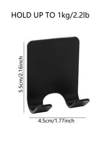 1pc Punch-Free Plastic Shaver Hook, Multifunctional Adhesive Wall Hanger For Clothes, Bags, Power Cords, Etc. In Bathroom Home Bathroom Decor Fall Decor Back To School