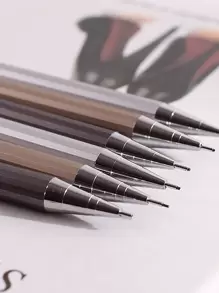 1pc Metallic Mechanical Pencil Back To School - Multicolor - View 2