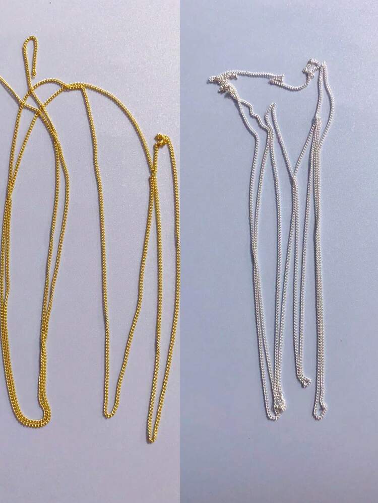 1 Pack 1M Length Nail Art Decoration Chain, Nail Decor Chain Design, Y2K Punk Style DIY, Popular In Japan And Korea, Nail Salon Supplies, Nail Jewelry, Nail Gems