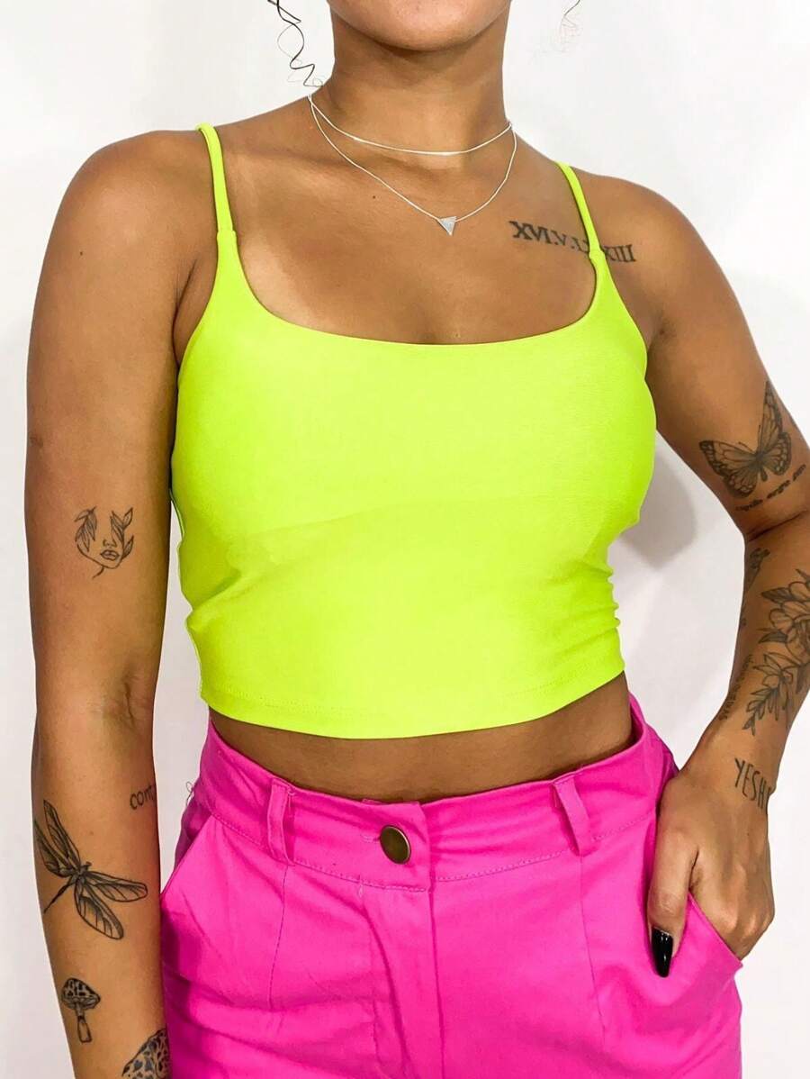 Women Tank Tops & Camis - Verde Lima - Ver 1