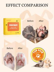 GJYC PET 1 Set De 2 Animaux De Compagnie Pied Nettoyage Mousse Et Patte Soin Crème , Nettoyage En Profondeur Hydratant Soin