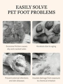 GJYC PET 1 Set De 2 Animaux De Compagnie Pied Nettoyage Mousse Et Patte Soin Crème , Nettoyage En Profondeur Hydratant Soin