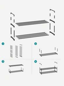 SONGMICS Shoe Racks - Black - View 2