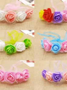 Hoa Nhân Tạo - hoa hồng màu hồng - Xem 4