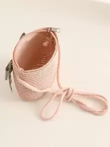 1 套女孩夏季公主蝴蝶结包带防晒帽，适合日常穿着和公主主题活动 - 粉色 - 查看 8