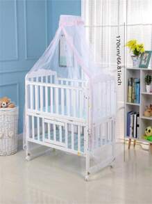 Moustiquaire pliable de couleur unie simple en forme de dôme, moustiquaire d'été pour la famille (inclut uniquement la moustiquaire)