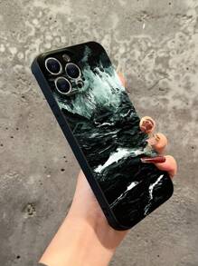 復古風景畫防摔手機殼，適用於iPhone - 彩色 - 查看 1