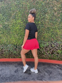 Women Shorts - 紅色 - 查看 4