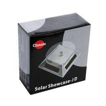 Acrylic-Based Solar Jewelry Display Rack, Rotating Jewelry Stand - Black - View 2