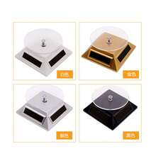 Acrylic-Based Solar Jewelry Display Rack, Rotating Jewelry Stand - Black - View 3