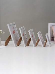 两用美式相框（内含相纸，随机相纸发货），适用于家庭、卧室、餐厅、客厅 - 可挂在墙上或放在桌子上 - 白色 - 查看 4