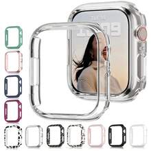 Compatible With Apple Watch Apple Ultra Case, Watch8/Apple Series 10 42mm/46mm PC Hollow-Out Watch Protective Case - Clear - View 3