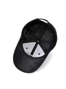 1 Piece Men's Hat Tiger Head Embroidery Cartoon Baseball Cap Solid Color Trucker Hat Outdoor Baseball Cap Casual - Black - View 6