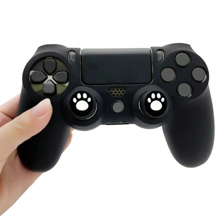 2 个操纵杆按钮硅胶帽,猫爪设计按钮硅胶保护套适用于 PS 5/PS 4/PS3/X BOX 360/X BOX ONE/SWITCH PRO - 彩色 - 查看 1