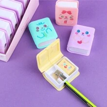 ( Đổi mới Sử dụng kép Cục tẩy ) Thiết kế mới Quay tay Cái gọt bút chì & Cục tẩy Tổ hợp Đối với Sinh viên - Nhiều màu - Xem 1