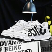 Nam Linh hoạt Hợp thời Thoải mái Giải trí Giày thể thao - Đen và trắng - Xem 3