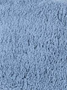 1pc Infant Fleece Sleeping Bag, Warm Solid Color, Autumn/Winter - Blue - View 5