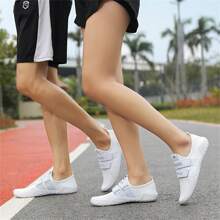 Couple Training Shoes, Fitness Gym Barefoot Styling Shoes, Anti-Slip, Lifting, Squat, Deadlift, Training, Running, Yoga, For Women - White - View 1