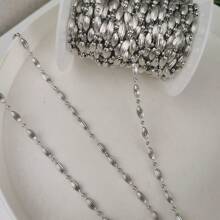 Diy Jewelry Making Material 4*10mm Ccb Spaced Small Copper Ball Handmade Chain - Pattern ccb copper bead handmade chain kc gold one meter - View 6