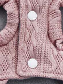 秋冬寵物毛衣-粉色的 - 粉色 - 查看 4