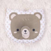 Travesseiro Para Recém Nascido Modelador Para Bebe Ursinho - Bege - Visão 2