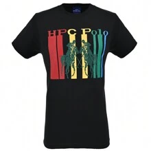 PLAYERA CUELLO REDONDO ESTAMPADO HPC POLO 8 - Negro - Ver 1