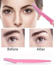 4 Pcs Eyebrow Razor, Multipurpose Exfoliating Dermaplaning Tool for Face, Facial and Eyebrow Shaper with Precision Cover for Women Men, Easy to Use - Two-Tone - View 6