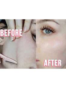 4 Pcs Eyebrow Razor, Multipurpose Exfoliating Dermaplaning Tool for Face, Facial and Eyebrow Shaper with Precision Cover for Women Men, Easy to Use - Two-Tone - View 5