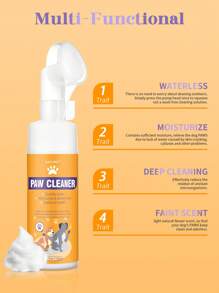 GJYC PET 1 Set De 2 Animaux De Compagnie Pied Nettoyage Mousse Et Patte Soin Crème , Nettoyage En Profondeur Hydratant Soin