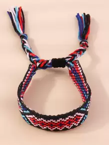 1條復古編織手鍊,適合日常佩戴 - 粉色 - 查看 7