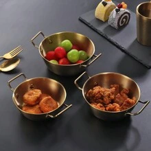 1 Stück SUS304 Edelstahl goldene Schüssel mit Griff, vielseitiges Design für Zuhause/Restaurant/Hotel/Grillen/Dessert/Bonbons/Obst/Snacks/Partys, Pastanudelschüssel, Müslischüssel, Ramensuppen-Schüssel, Küchengeschirr, Partyzubehör, Weihnachts-/Valentinstags-/Neujahrsgeschenk, Schulmaterial