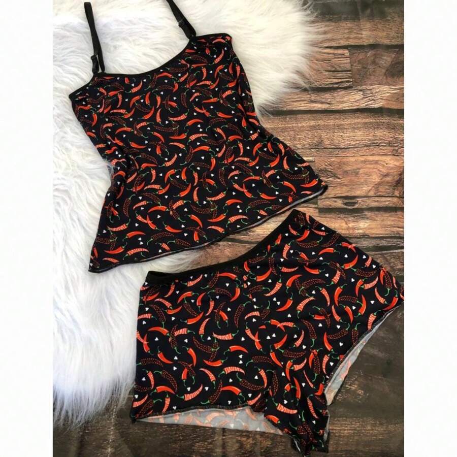 Women Pajama Sets - Black - View 1