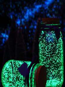 彩色發光發亮沙適合萬聖節DIY裝飾,室內&戶外夜光沙,英寸 - 彩色 - 查看 4