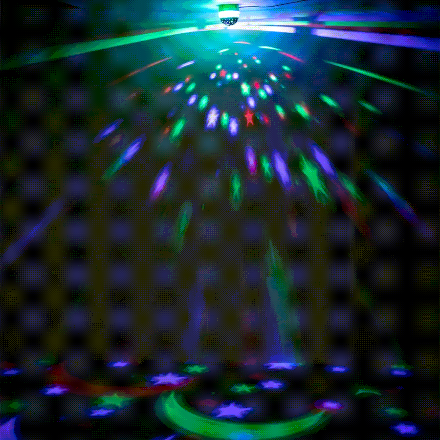 Usb Mini Disco Ball Light, Sound Activated Dj Stage Light With Multiple