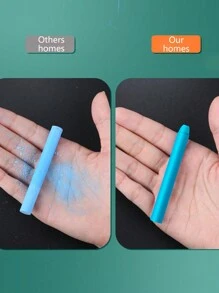 無塵水溶性粉筆,學生可以不弄髒衣服畫畫,老師可以在黑板上使用而不會散落粉筆灰塵 - 白色 - 查看 5