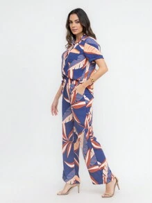 Women Two-piece Outfits - 寶藍色 - 查看 3