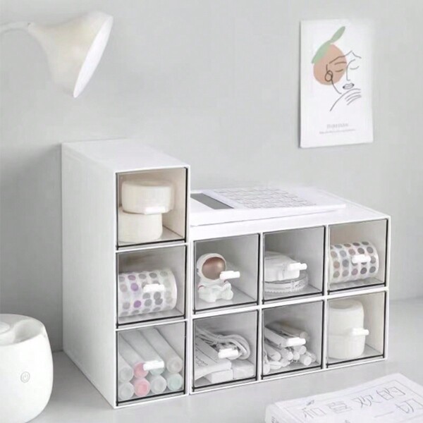 One Layer Three Drawer Desk Organizer For Stationery And Office