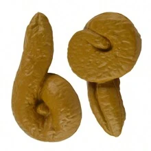 1入組萬聖節玩笑發洩假糞便6形狀裝飾道具,愚人節派對惡作劇 - 棕色 - 查看 5