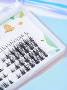 96 Clusters Of Dense Segmented Single Cluster Manga Lashes  Mixed  Lower Eyelashes  DIY Eyelashes Extension Kit - Black - View 3