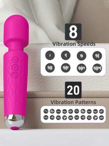 LIKETHAT Vibrador sexual sexy con vibrador clitoriano con 8 modos de vibración y 20 modos de frecuencia de vibración, potente vibrador varita de masaje personal, estimulador clitoriano, juguetes sexuales para adultos femeninos, juguetes sexuales juguetes de sexuales