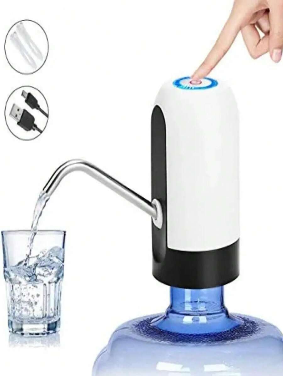 Digital Water Dispenser With USB Charging - 白色 - 查看 1