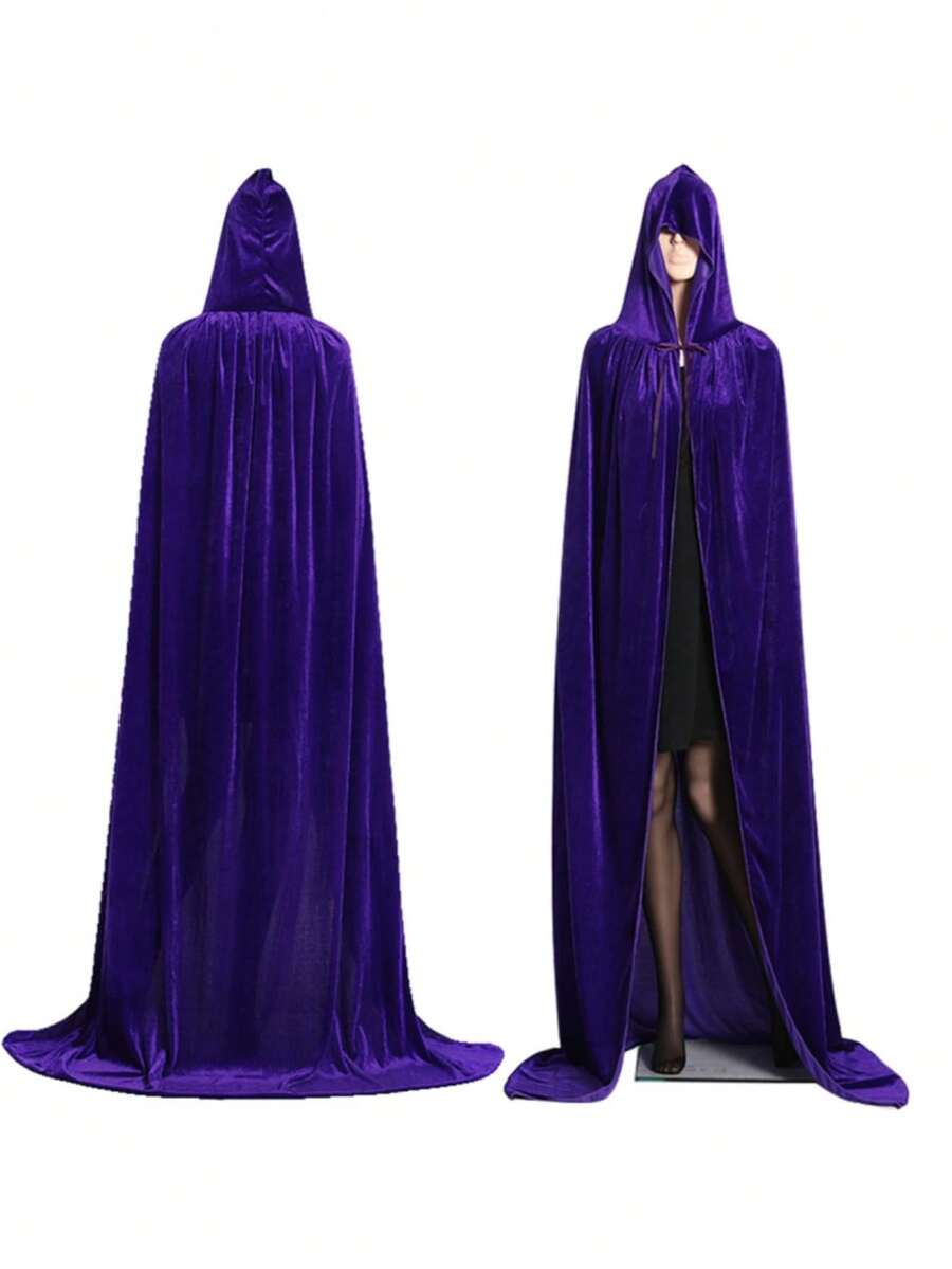 1 Capa Para Disfraz De Mago, Príncipe O Rey - Morado - Ver 1