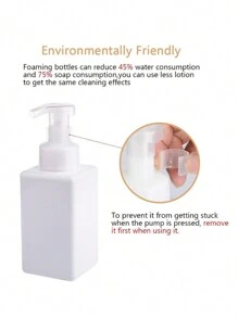 1 Peça Bomba Dispensadora de Espuma Tipo Pressão, Para Recarregar Shampoo, Sabonete Líquido, Espuma Facial, Decoração de Casa e Banheiro, Decoração de Outono, Volta às Aulas