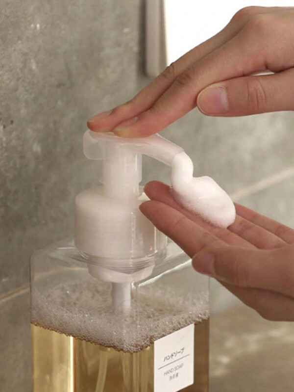1 Peça Dispensador de Espuma de Pressão, para Shampoo, Sabonete Líquido, Sabonete Facial, Espuma, Reenchimento, Decoração de Banheiro Doméstico, Verão, Volta às Aulas