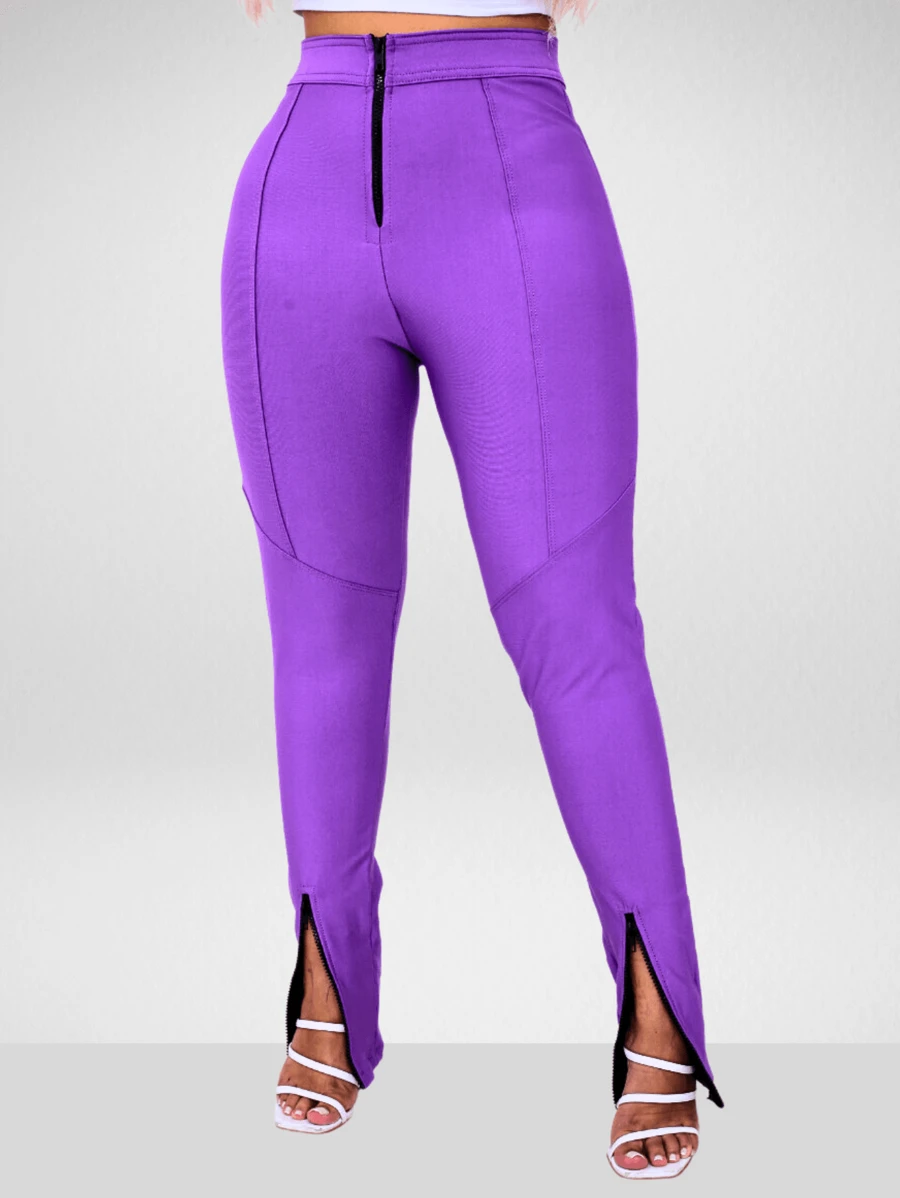 Women Leggings - 中紫紅色 - 查看 1